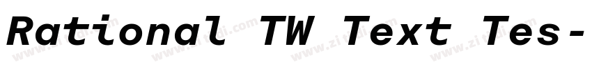 Rational TW Text Tes字体转换 Rational TW Text Tes字体转换